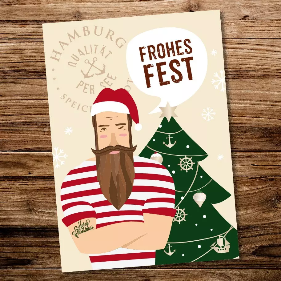 Grußkarte »Frohes Fest«