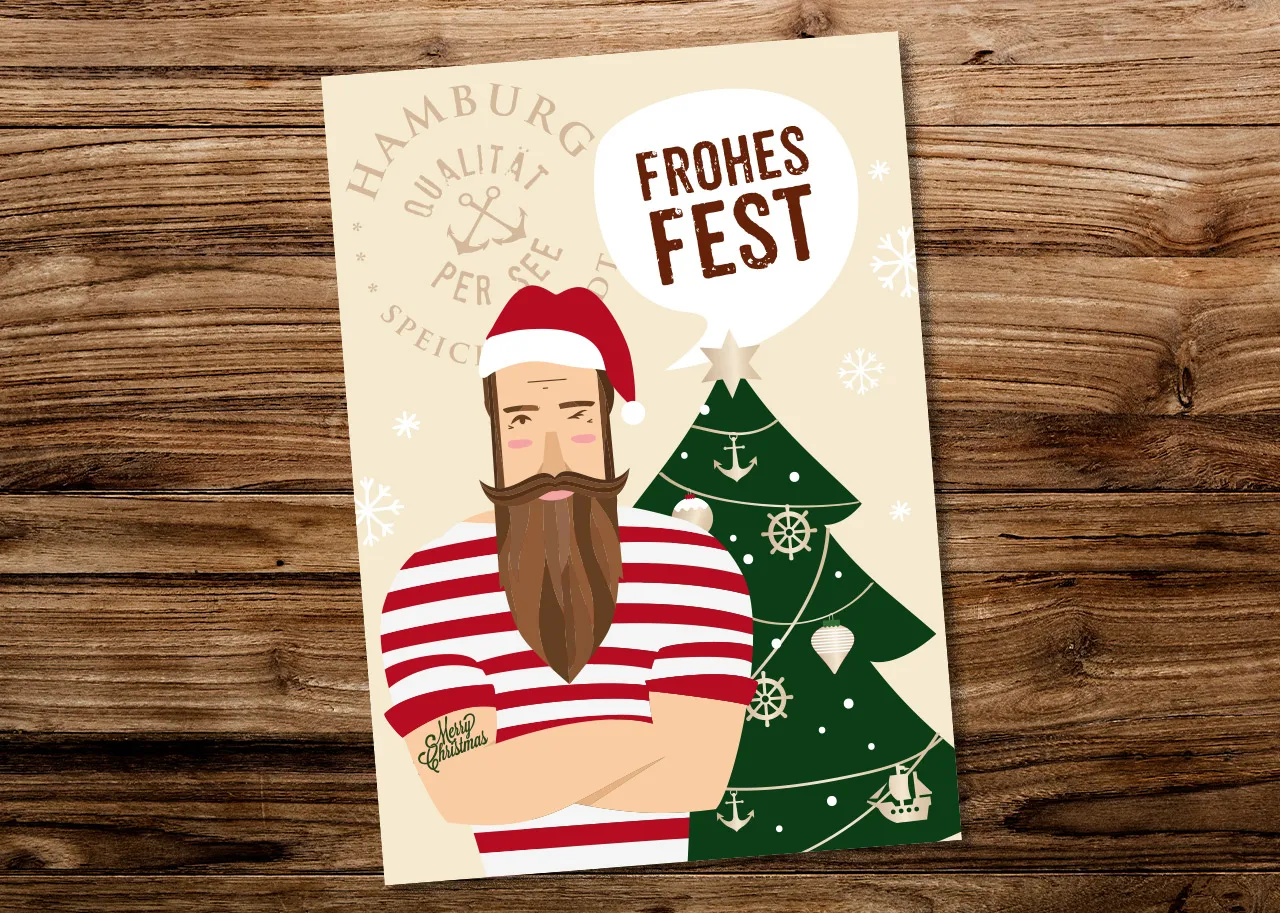 Grußkarte »Frohes Fest«