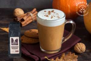 herbstgetränk Pumpkin Spice Latte Speicher und Consorten